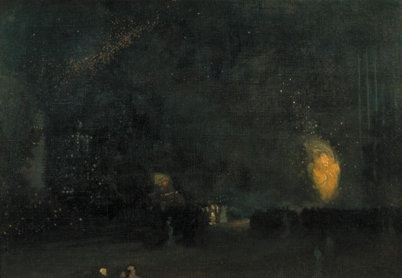 Nocturne: Black and Gold - The Fire Wheel 1875 James Abbott McNeill Whistler 1834-1903 Bequeathed by Arthur Studd 1919 http://www.tate.org.uk/art/work/N03419